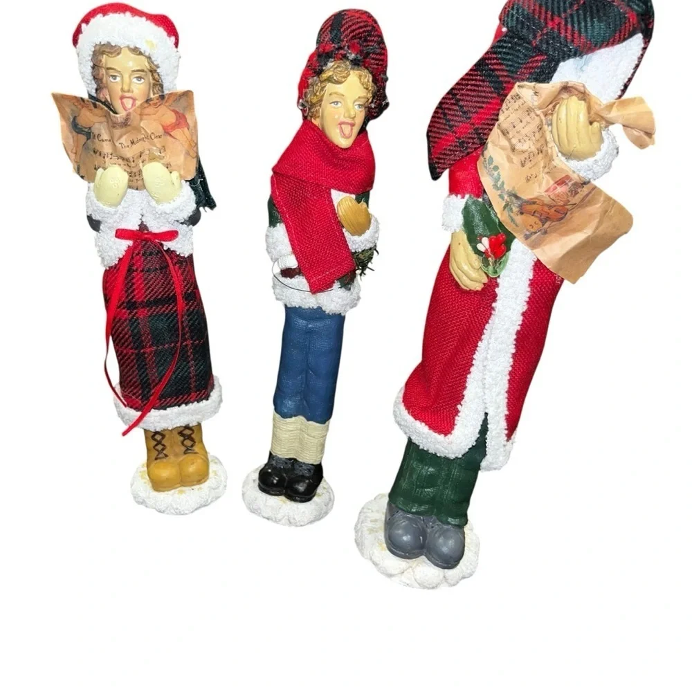 Vintage Retro Christmas Caroler Figurines Lot